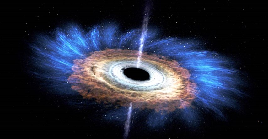 Masivna crna rupa šalje snažan mlaz prema nama. Što to znači?