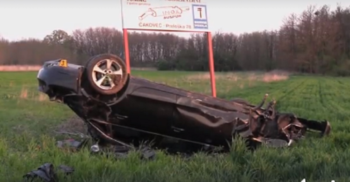 Prevrnuo se autom u Međimurju, otišao i ostavio auto, vratio se i platio kaznu