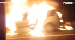 Zapalio se auto na autocesti A3, pogledajte snimku