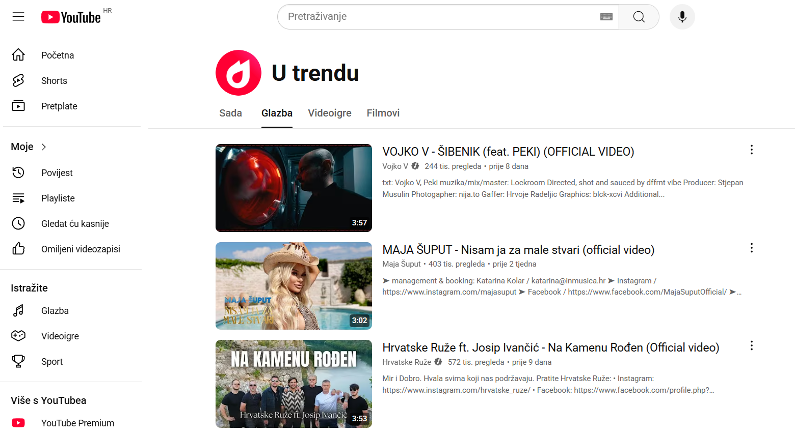 YouTube ukida Trending jer više nikog nije briga za takve liste