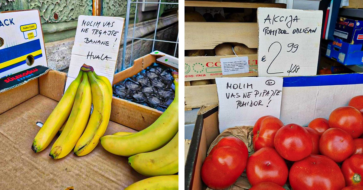 U borbi protiv neposlušnih kupaca: Ne pipajte pomidor i ne trgajte banane