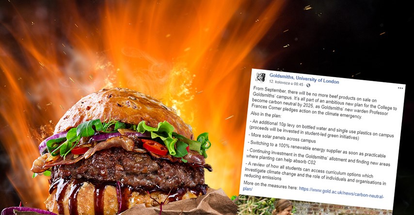 Sveučilište u Londonu izbacilo hamburgere s menija zbog klimatskih promjena