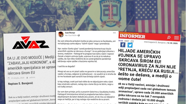 Ne, nema invazije američke vojske na Europu usred pandemije koronavirusa