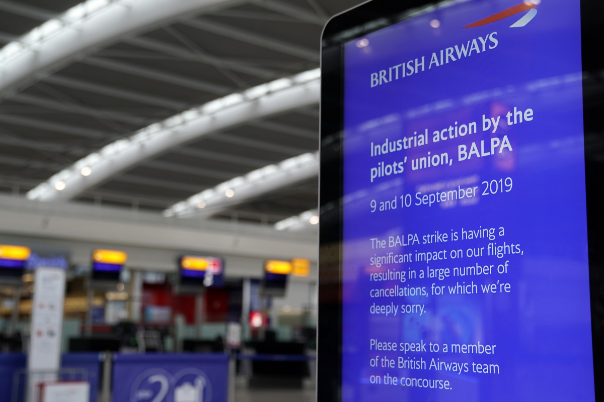 British Airways otkazao gotovo sve letove, piloti štrajkaju zbog plaća
