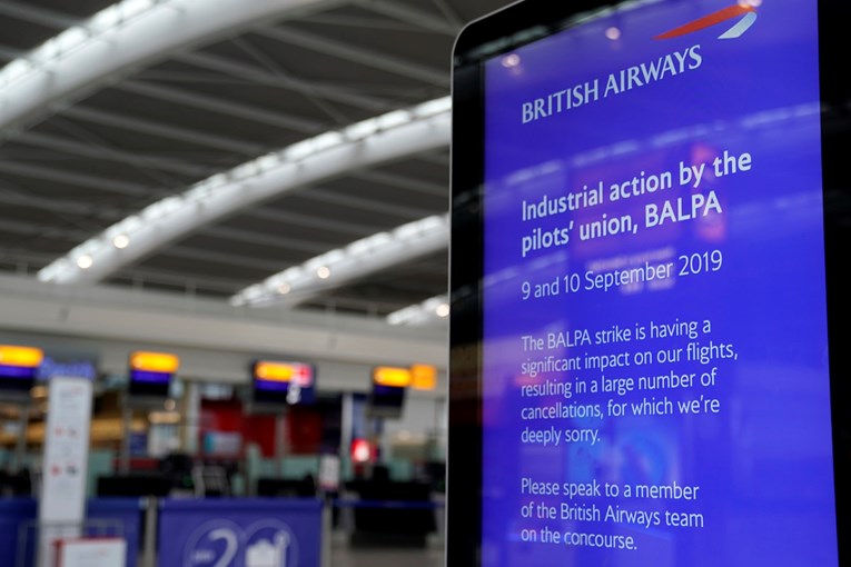 British Airways otkazao gotovo sve letove, piloti štrajkaju zbog plaća