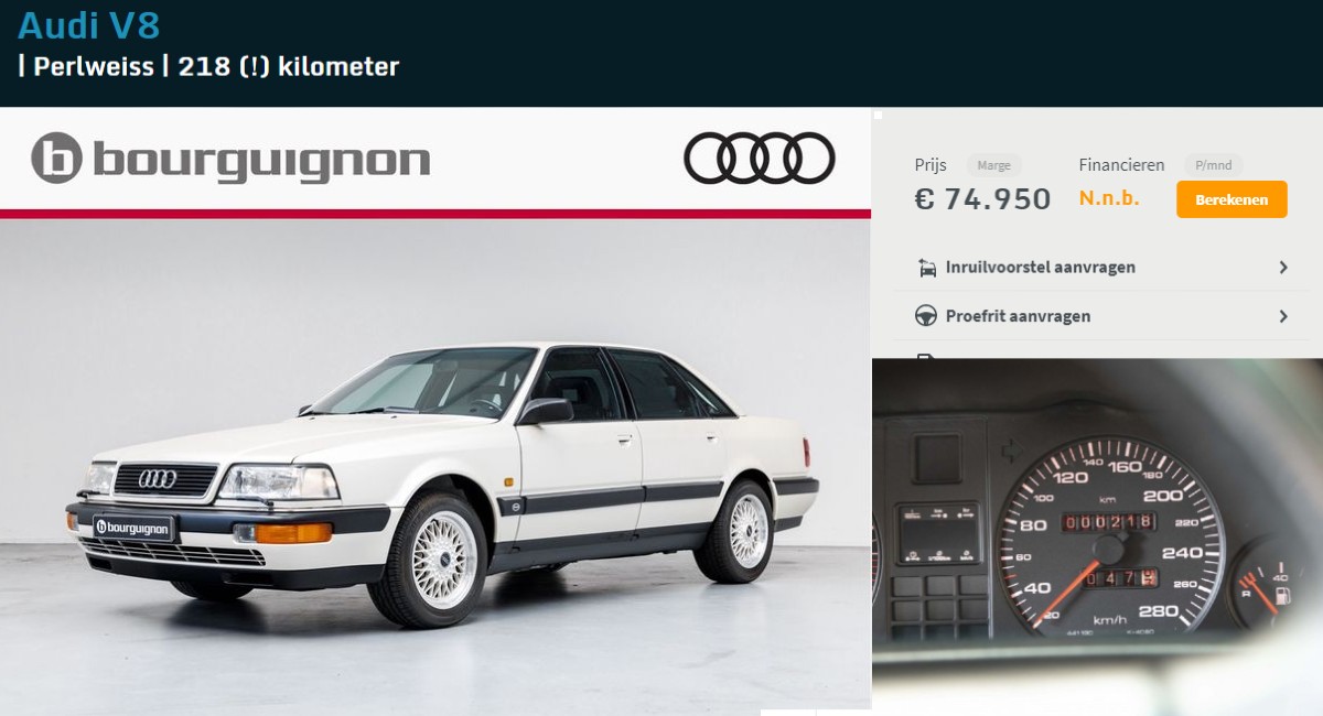 FOTO Prodaje se "novi" Audi V8 star 30 godina