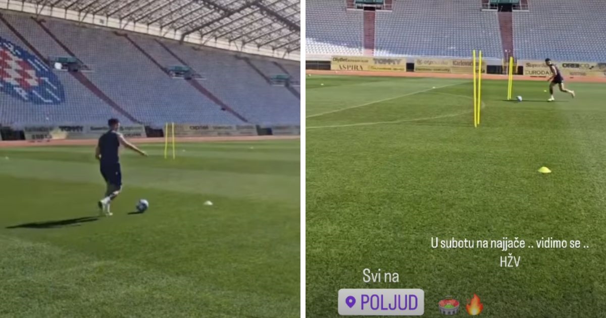 Pogledajte kako Perišić trči i šutira na Poljudu. Objavio je i poruku za subotu