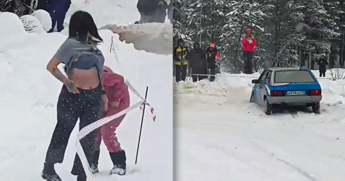 VIDEO Reli vozač se zagledao u grudi gledateljice pa sletio s ceste