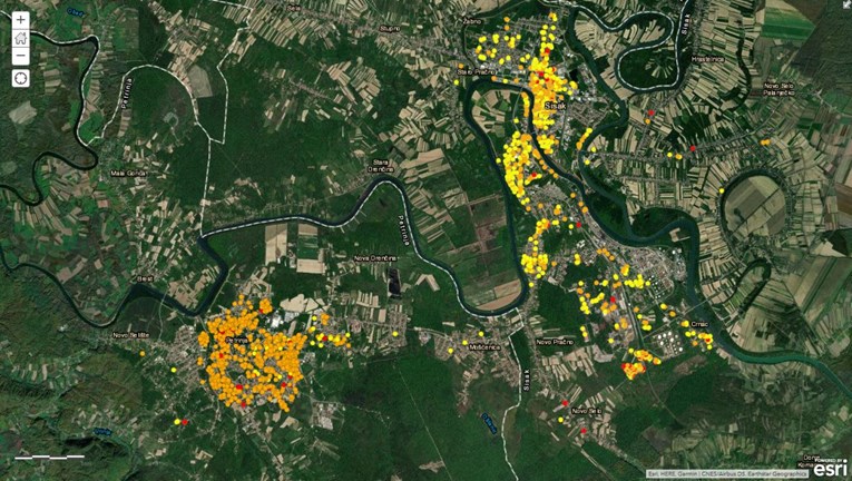 Snimke satelita i dronova: Pogledajte štetu od potresa u Petrinji, Sisku i Glini