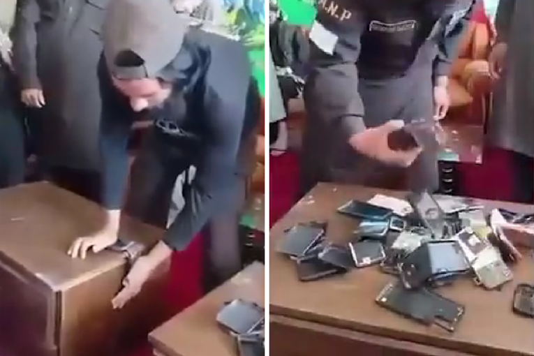 VIDEO Talibani donijeli novu naredbu pa razbijali pametne telefone