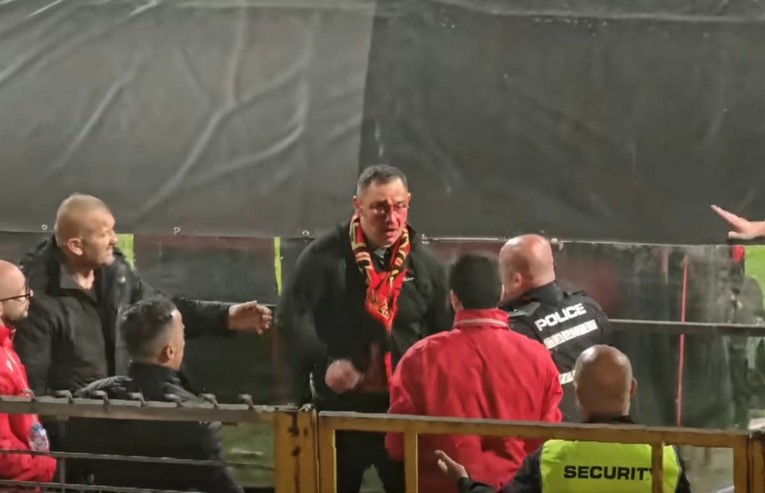 VIDEO Jezive scene u BiH. Navijač krvave glave želio se obračunati s redarima