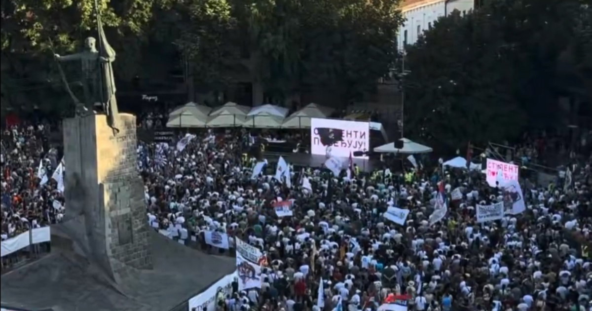 Studenti održali skup u Srbiji, odgovorili Vučiću: "Bliži vam se kraj"