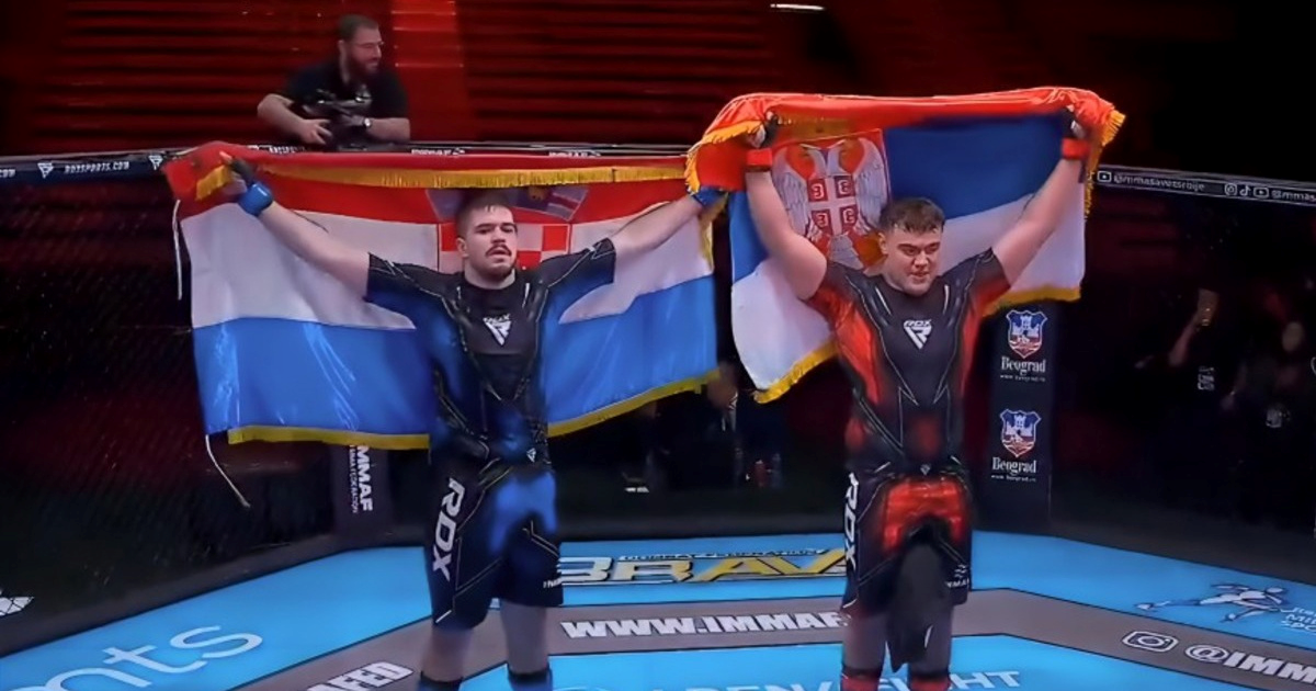VIDEO Hrvatski borac osvojio zlato protiv Srbina, a onda razmijenio zastave s njim