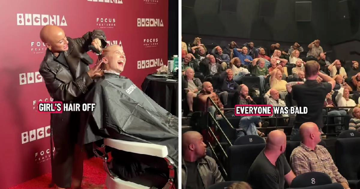 Ljudi su morali obrijati glave da bi ušli na projekciju filma Bugonia 😮