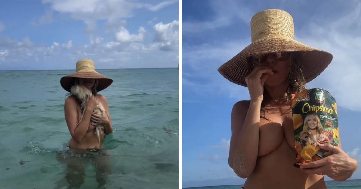 Supermodel (53) uživa na odmoru, kupala se u toplesu