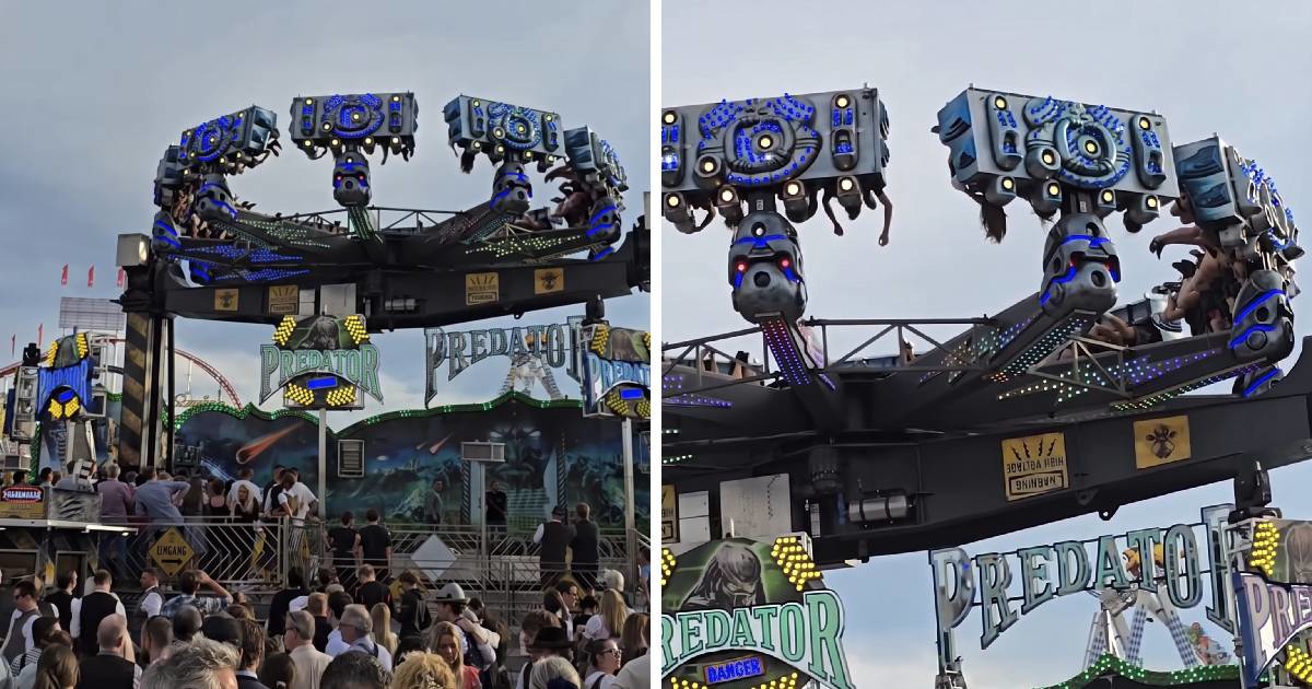 Drama na Oktoberfestu: Posjetitelji visjeli naglavačke na 16 metara visine