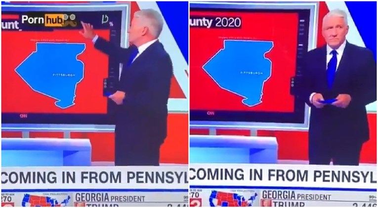 Širi se video u kojem se vidi Pornhub na CNN-u u izbornoj noći, evo o čemu se radi