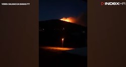 VIDEO Veliki požar na Visu, vatrogasci brzom reakcijom spasili kuće