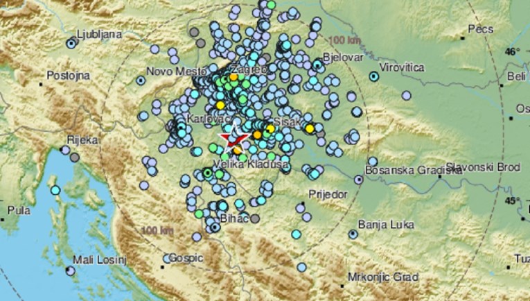 Potres od 4.1 kod Petrinje, osjetio se i u Zagrebu
