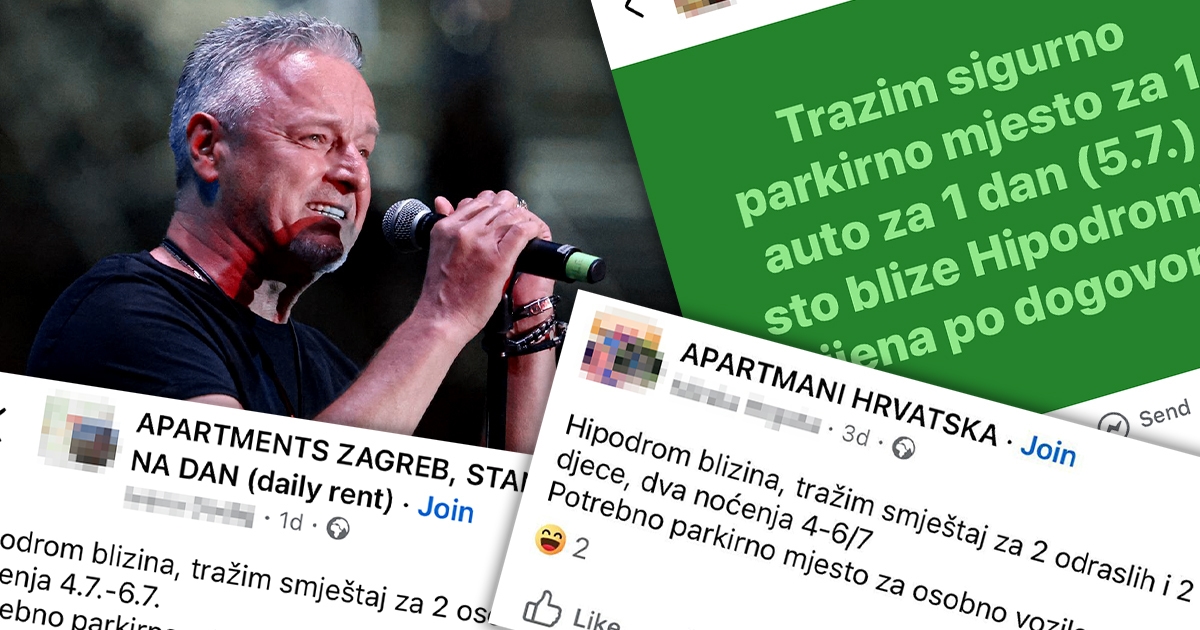 Hrvati masovno traže parking oko Hipodroma na dan Thompsonovog koncerta