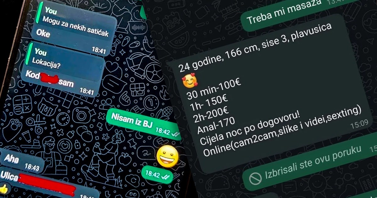 Bjelovarčanka: Na mobitelu bivšeg sam otkrila prostituciju u salonu za masažu