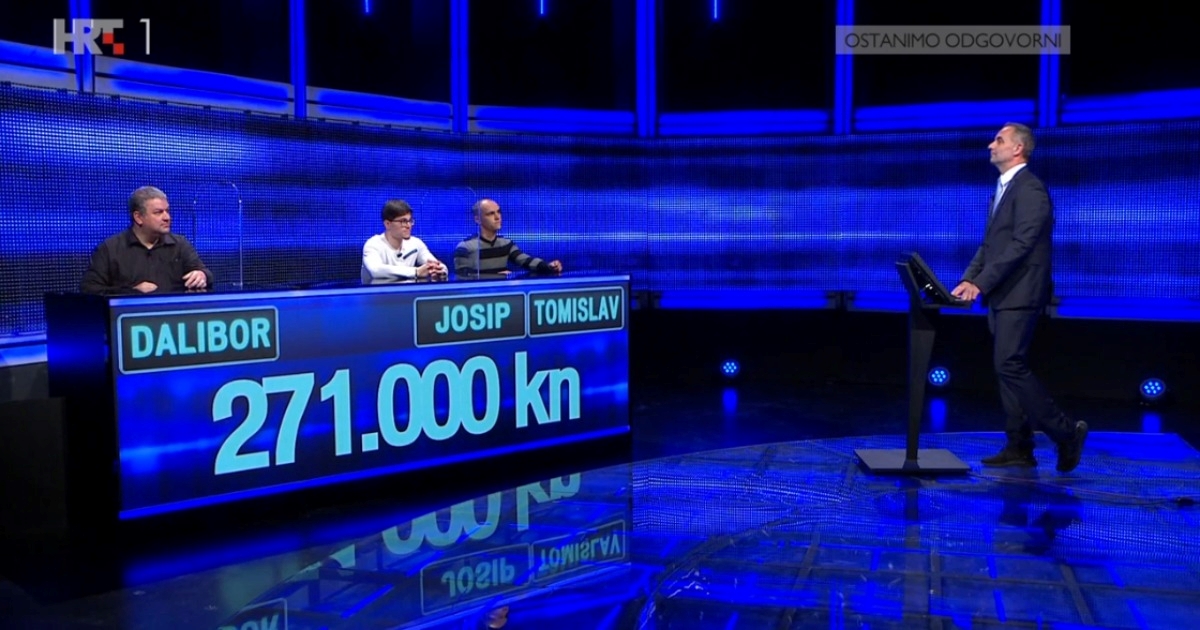 Ekipa u Potjeri s Krešom igrala za 271.000 kn, on nije znao pitanje o filmskoj divi