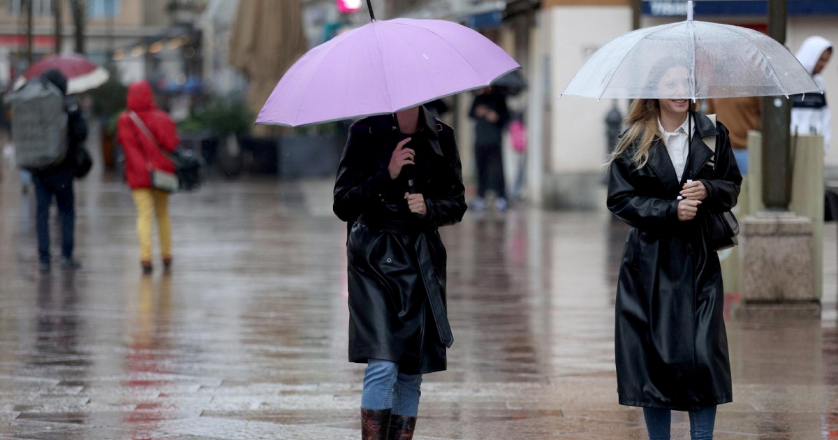 Stiže val kiše, temperature će osjetno pasti