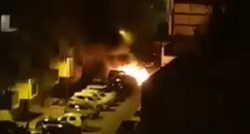 U Splitu u 4 ujutro eksplodirao pa izgorio auto, objavljena je snimka