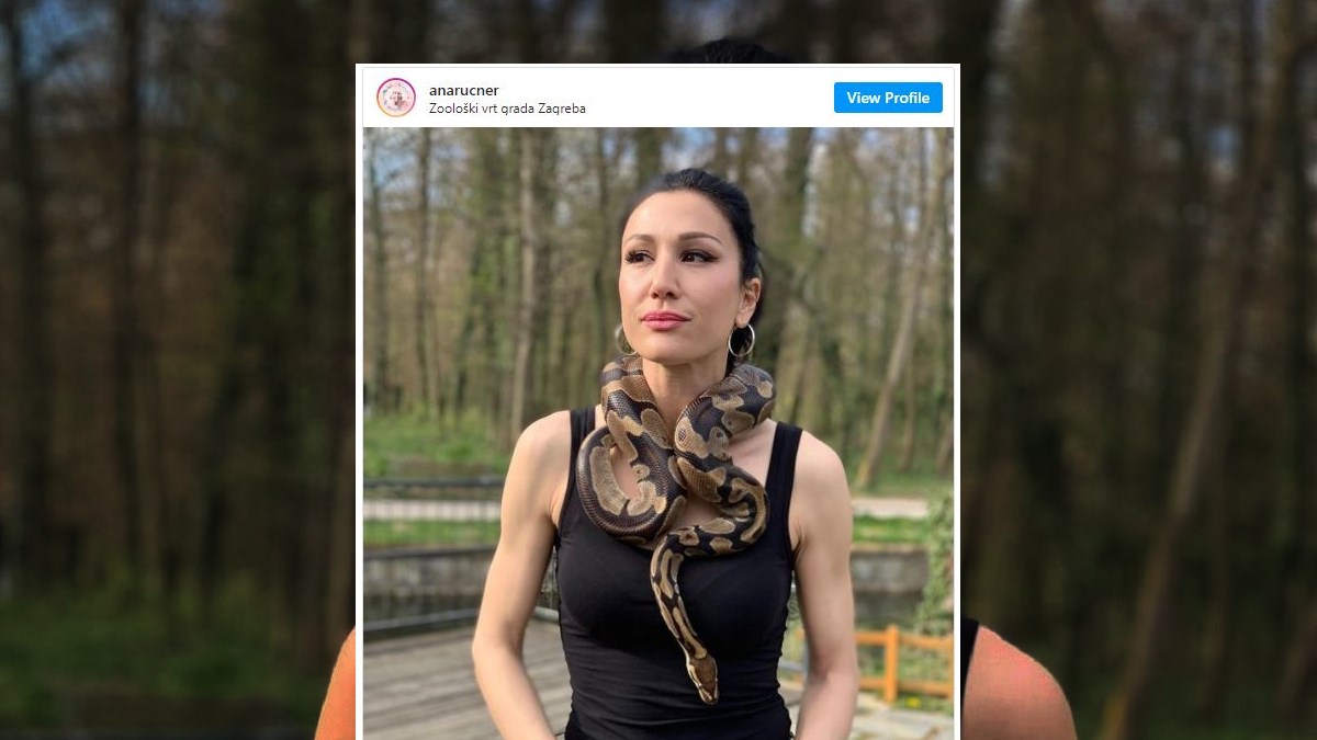 Ana Rucner pozirala s pitonom pa izazvala različite reakcije: "Ja sam već mrtva"