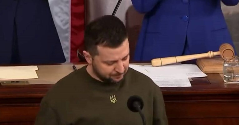 VIDEO U Kongresu skandirali "Slava Ukrajini". Zelenski jedva zadržao suze