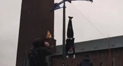 VIDEO Tijekom demonstracija u Švedskoj objesili lutku Erdogana