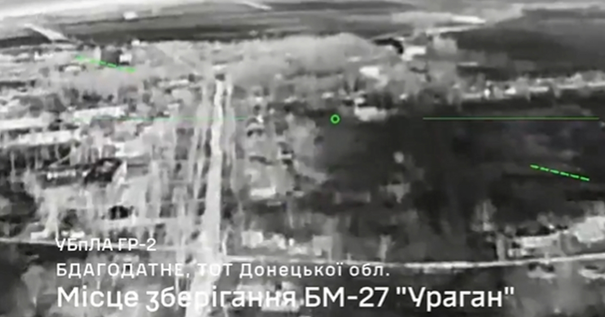 VIDEO Ukrajinski dronovi uništili ruski bacač raketa Uragan kod Pokrovska