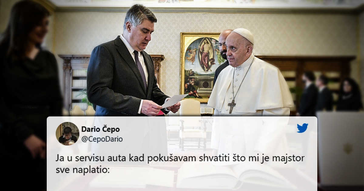 Fotka Milanovića i Pape je hit na Twitteru: "Fali vam još papir i 100 kn biljega"