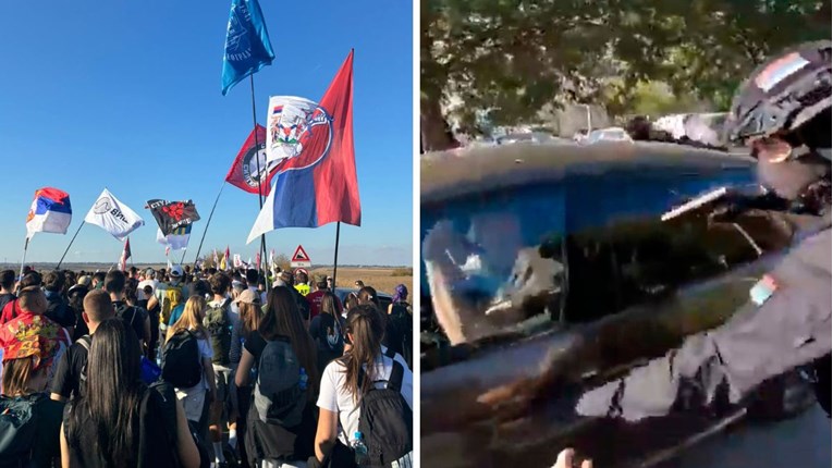 Илјадници маршираат кон Нови Сад, уапсен политичар. Се огласи Вучиќ