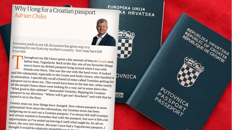 Guardianov kolumnist: Zašto čeznem za hrvatskom putovnicom?