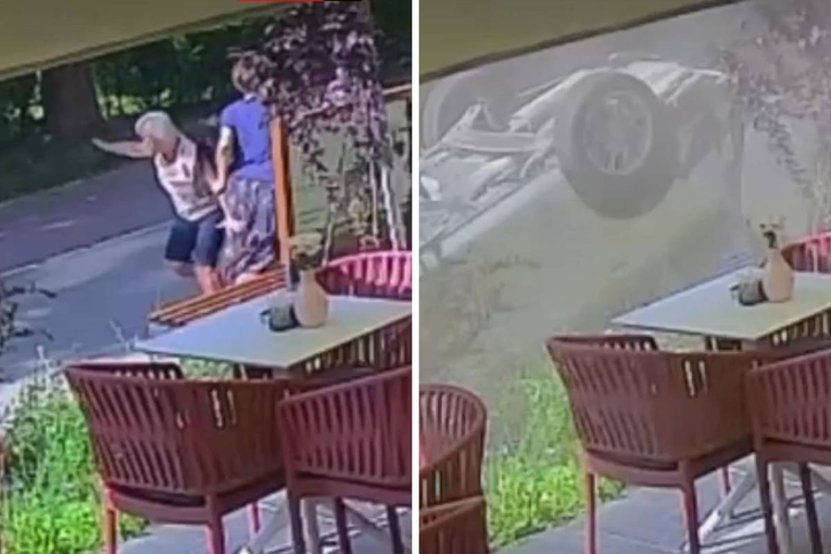 VIDEO Auto u Sarajevu jurio, okrenuo se na krov, žene se spasile u zadnji čas