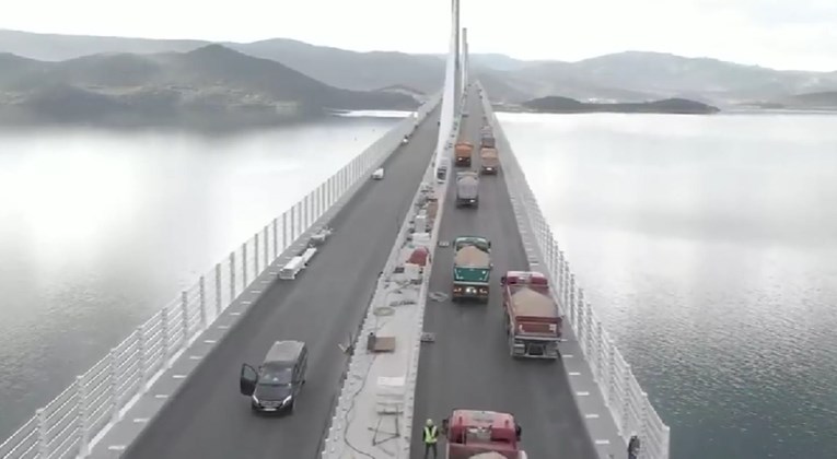 VIDEO Pogledajte kako je izgledalo veliko testiranje izdržljivosti Pelješkog mosta