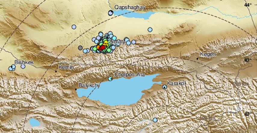 Potres magnitude 5.8 pogodio pogranično područje Kirgistana i Kine