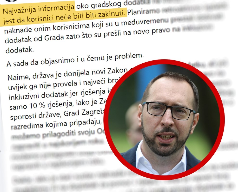 Tomašević o inkluzivnom dodatku: Sve ćemo isplatiti retroaktivno, država je kriva