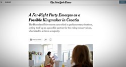 New York Times: Stranka krajnje desnice bi mogla odlučiti hrvatske izbore
