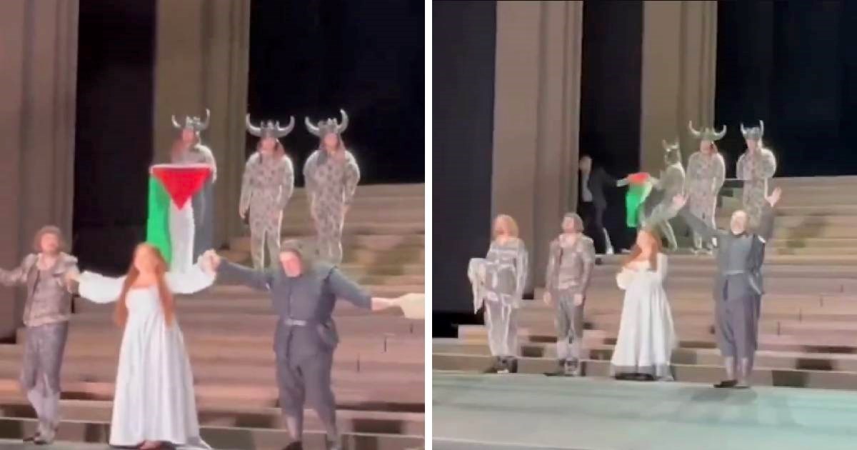 VIDEO Glumac raširio palestinsku zastavu u Kraljevskoj operi u Londonu, nastao kaos