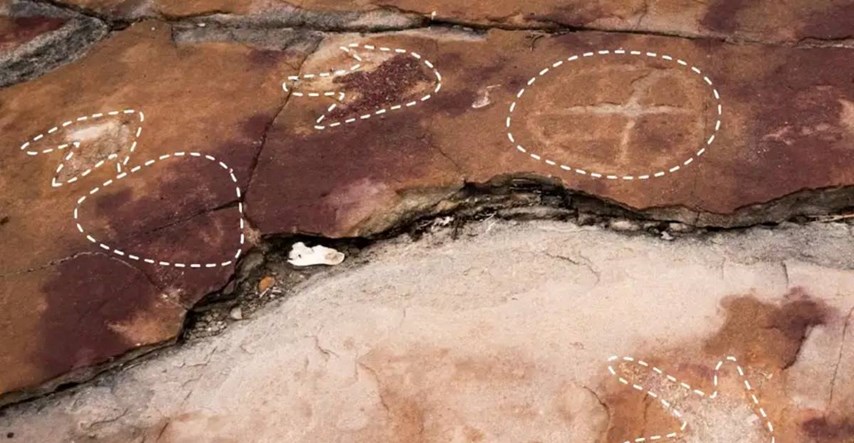 FOTO Drevni ljudi su kod otisaka dinosaura urezivali misteriozne simbole