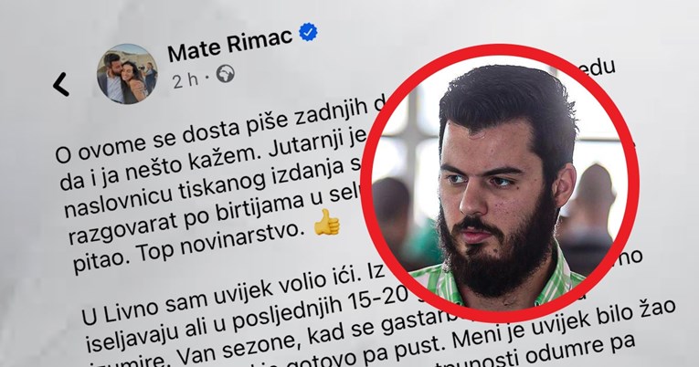 Rimac: Htio sam pomoći Livnu. Više NIŠTA neću raditi a da nije radi sebe