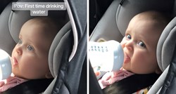 Video djevojčice koja je prvi put pila vodu postao je viralan, pogledajte reakciju