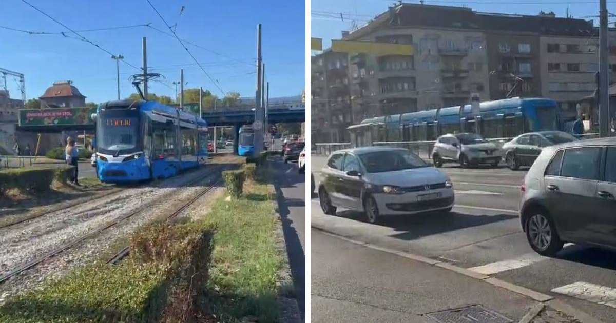 VIDEO Potpuni zastoj tramvaja u centru Zagreba