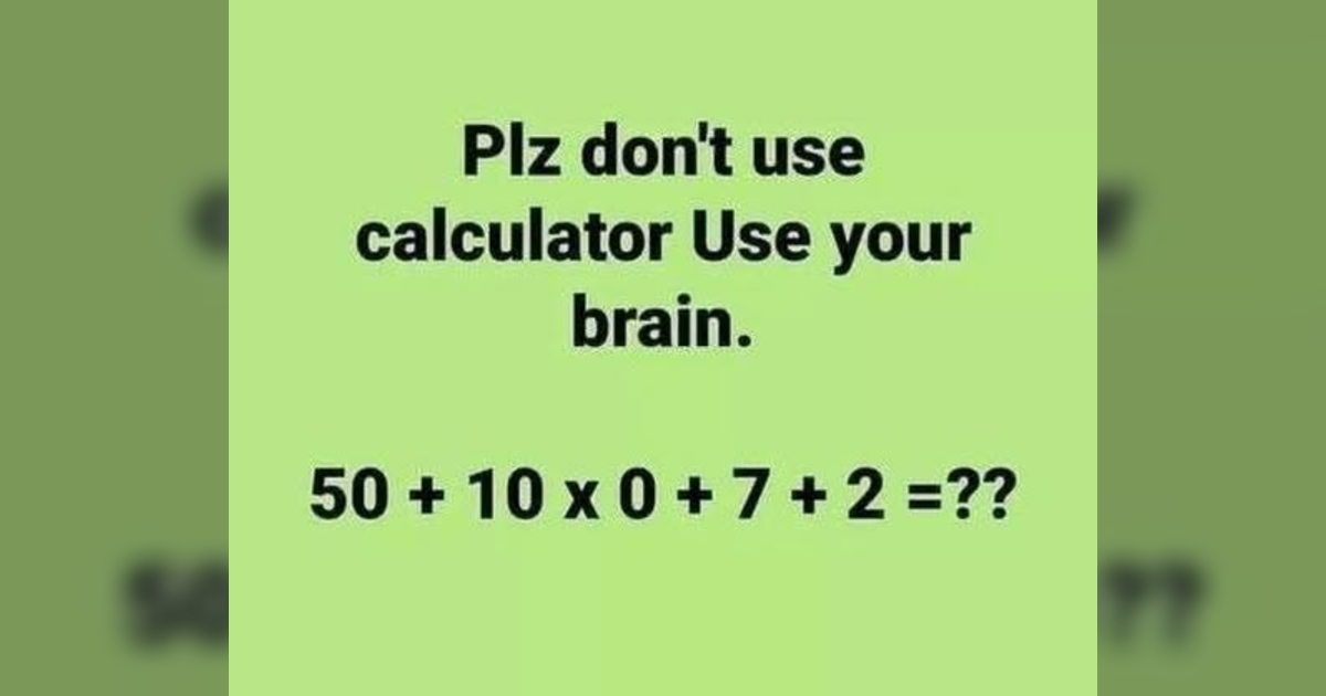 Znate li rješenje viralnog matematičkog zadatka? Nekima je zadao glavobolju