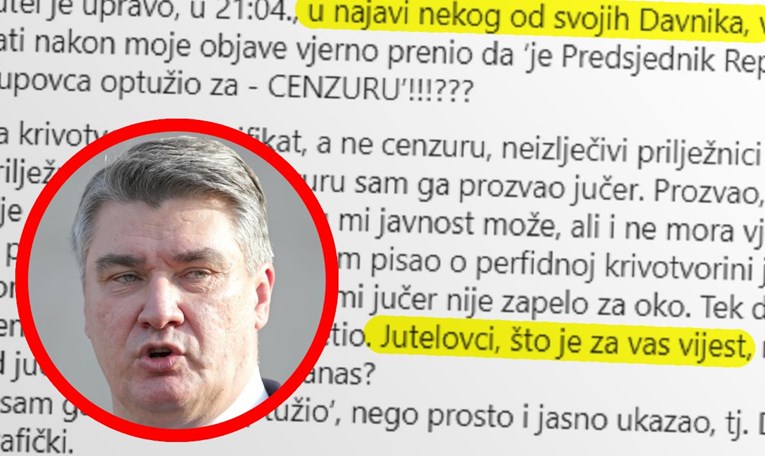 Milanović o HRT-u: Jutelovci, je li vijest nepoštenje jučer ili lopovluk danas?