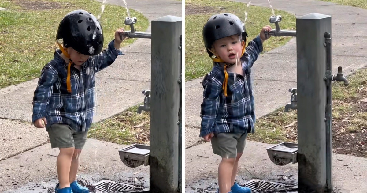 Dječak je u parku htio popiti vode, nasmijat ćete se kada vidite kako je sve završilo