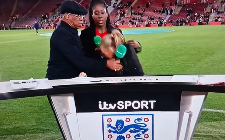 VIDEO Drama u prijenosu uživo. Voditeljica se srušila, Arsenalova legenda je uhvatila