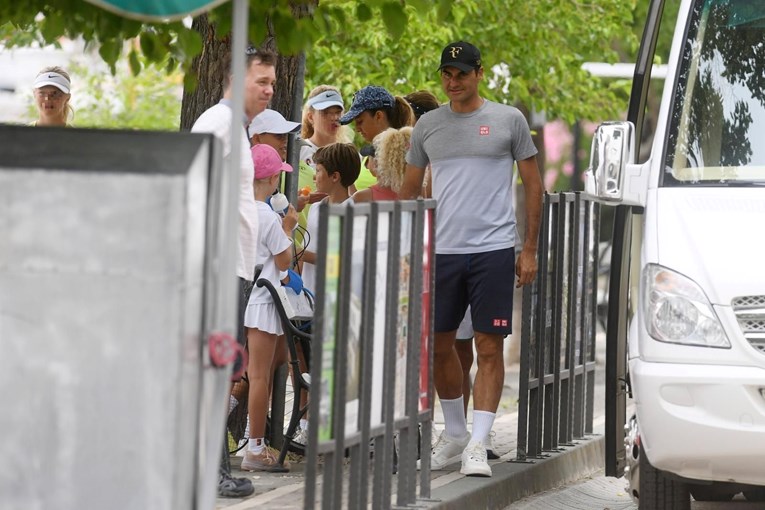 Roger Federer u Skradinu je odveo djecu na tenis